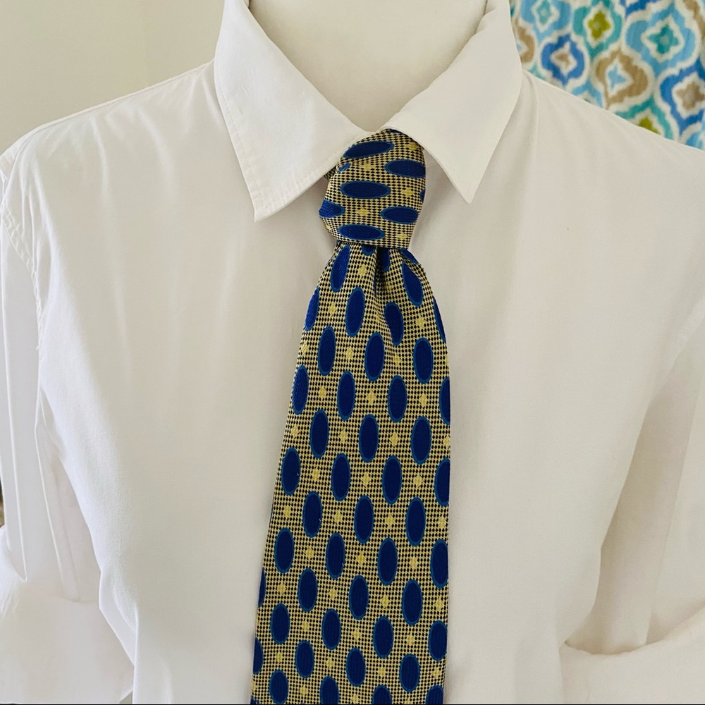 Vintage Hickey Freeman Men’s Silk Print Business Tie